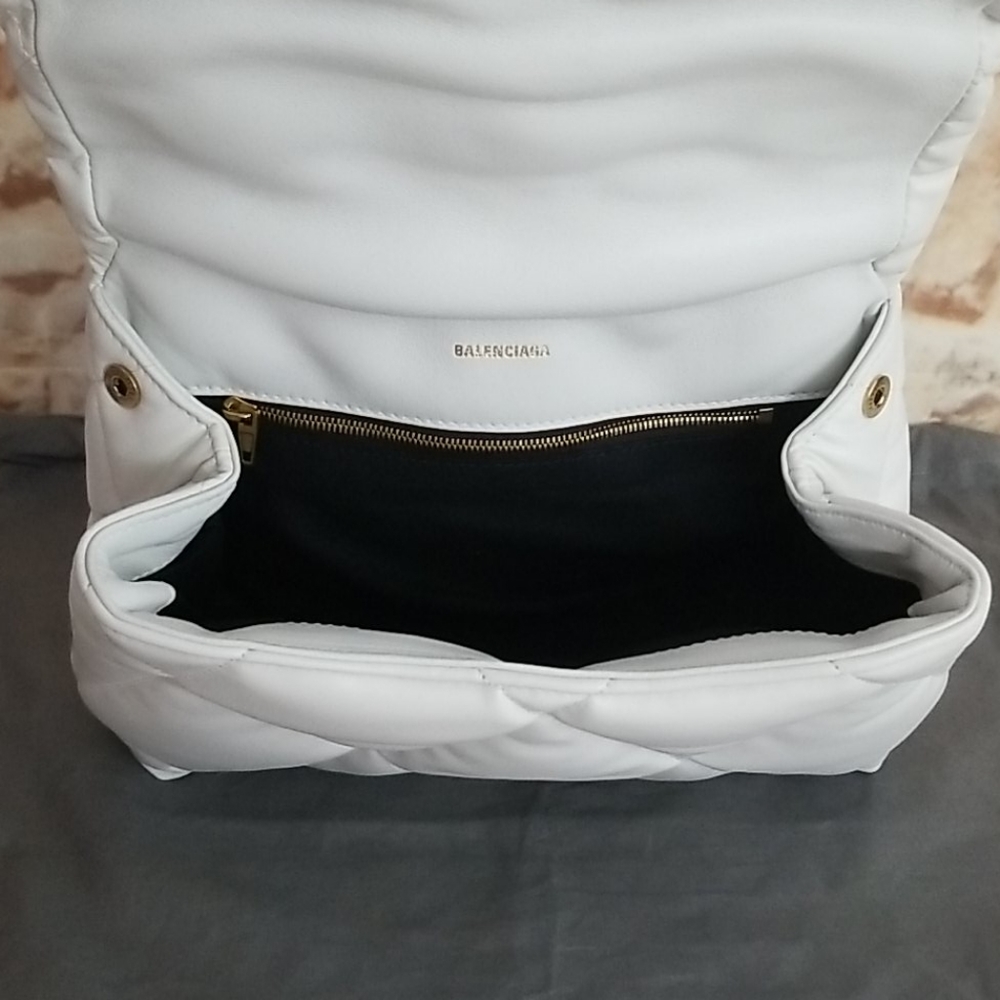 New Balenciaga Touch Puffy Quilted Clutch Bag - Picture 10 of 14